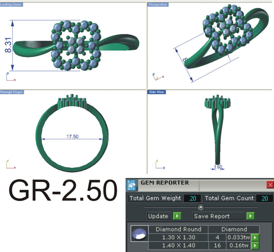 3D Jewelry Files Ring Model STL R-4153