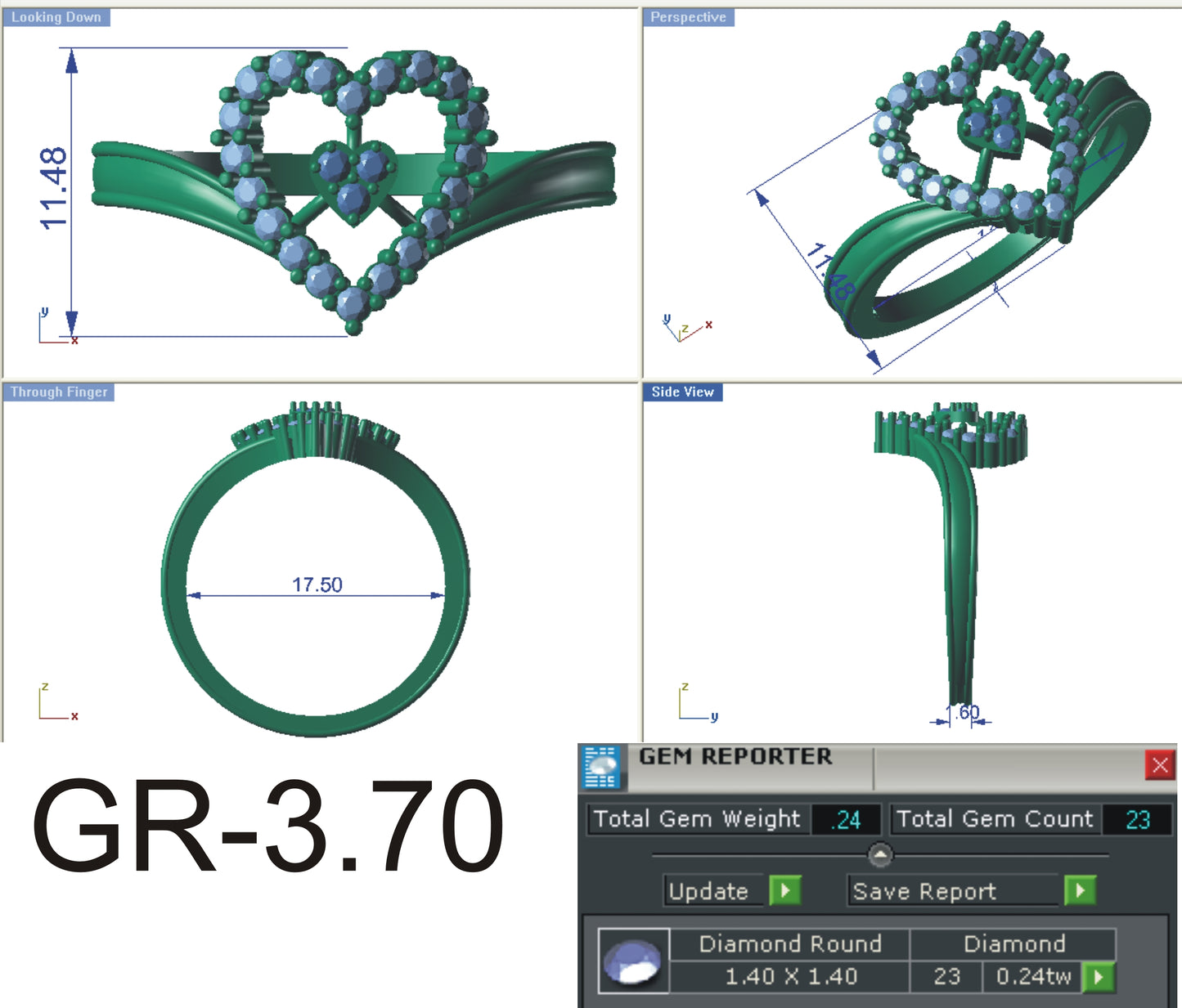 3D Jewelry Files Ring Model STL R-4155