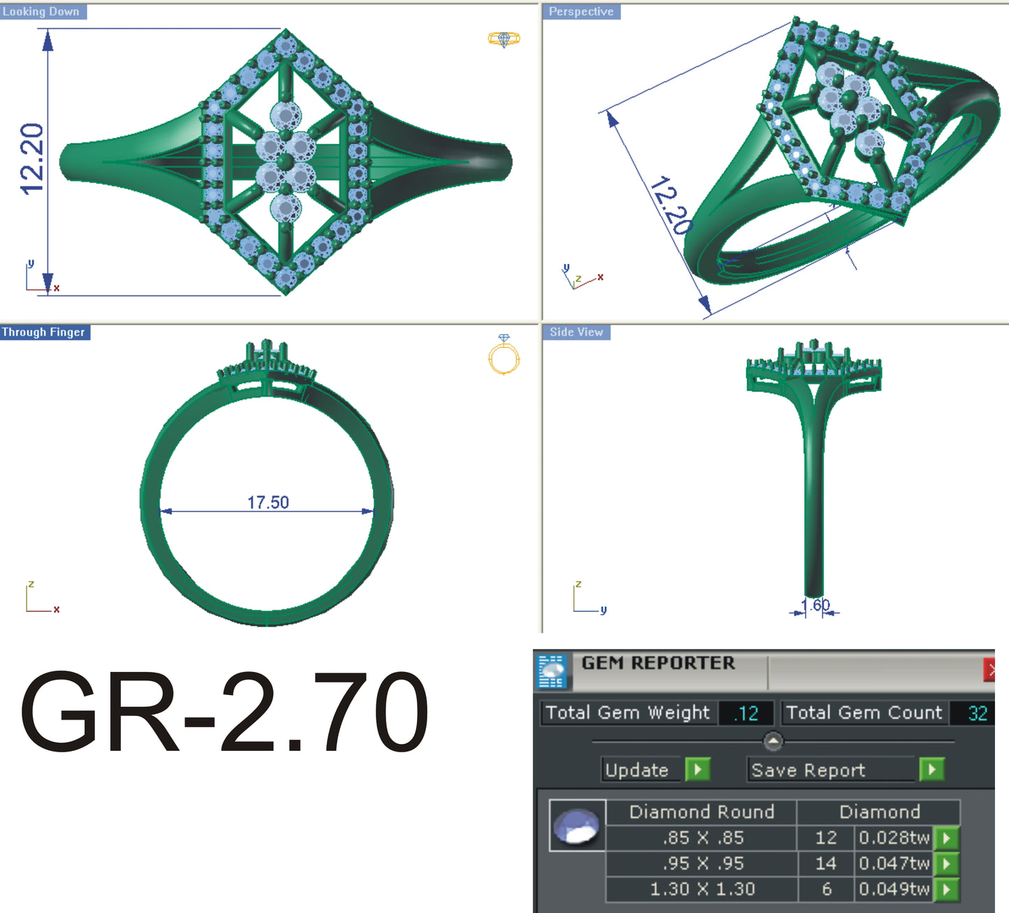 3D Jewelry Files Ring Model STL R-4156