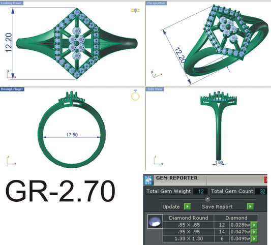 3D Jewelry Files Ring Model STL R-4156