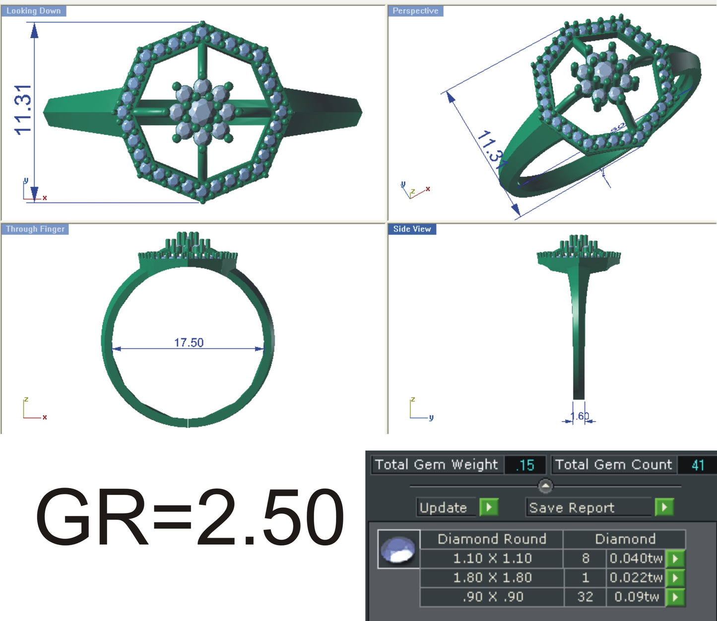 3D Jewelry Files Ring Model STL R-4158