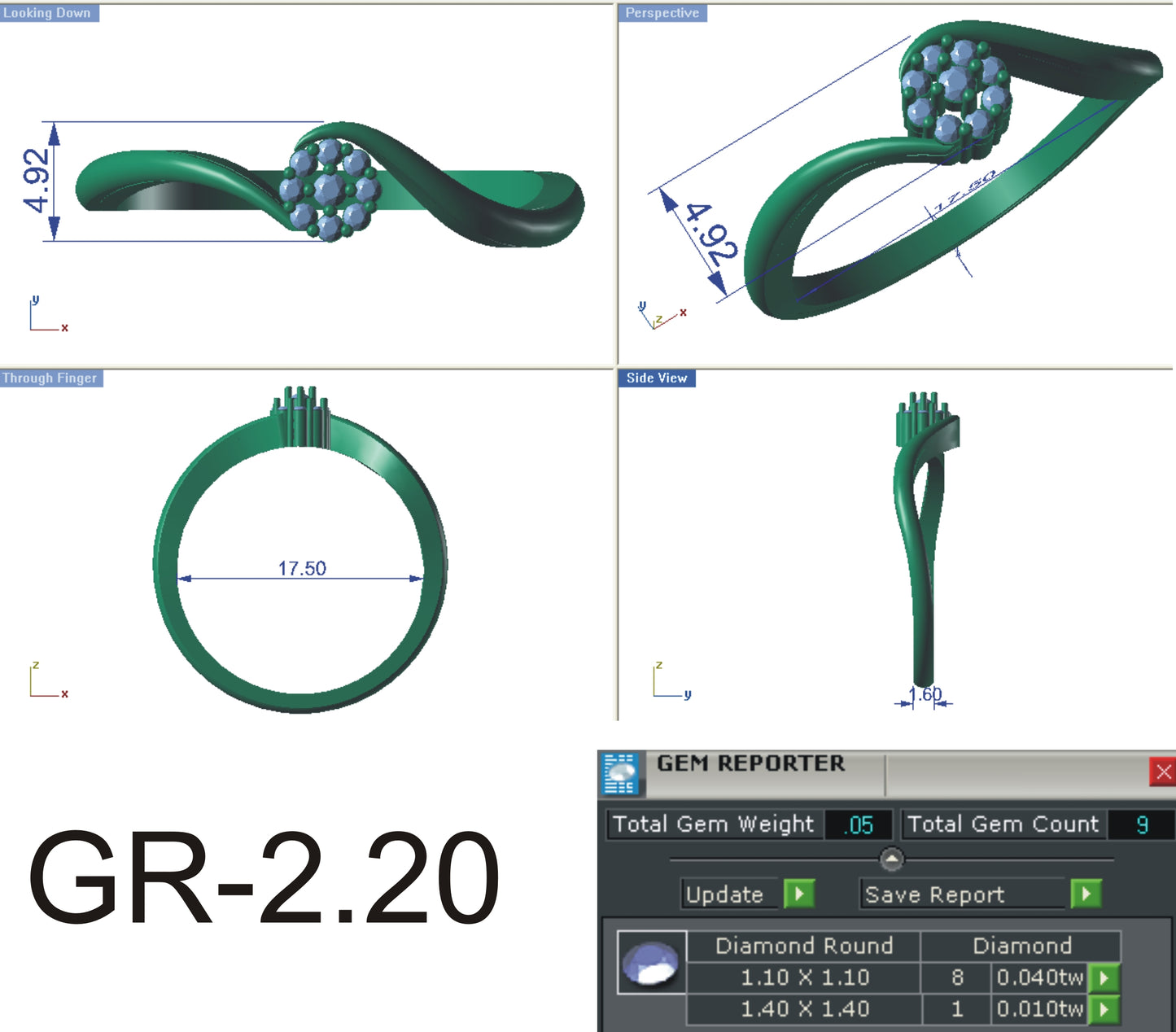 3D Jewelry Files Ring Model STL R-4160