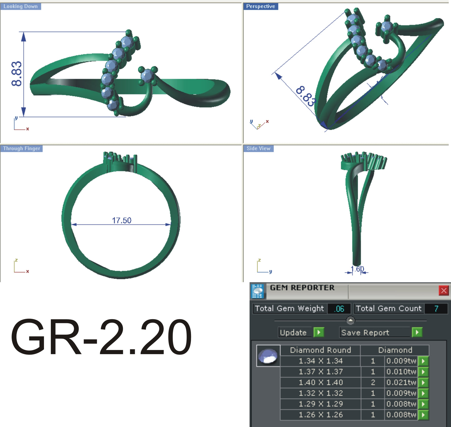 3D Jewelry Files Ring Model STL R-4161