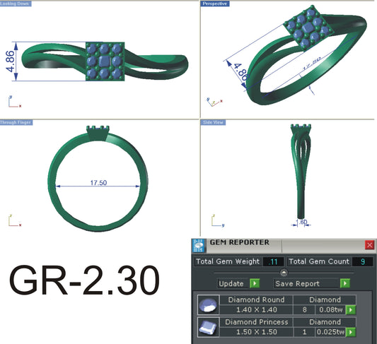 3D Jewelry Files Ring Model STL R-4162