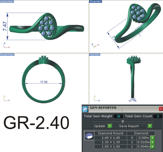 3D Jewelry Files Ring Model STL R-4163