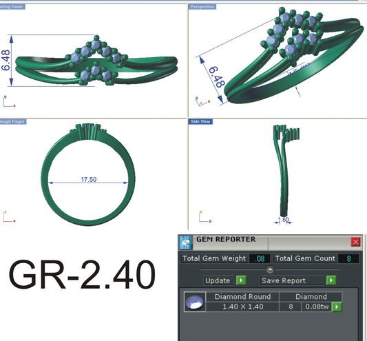 3D Jewelry Files Ring Model STL R-4165