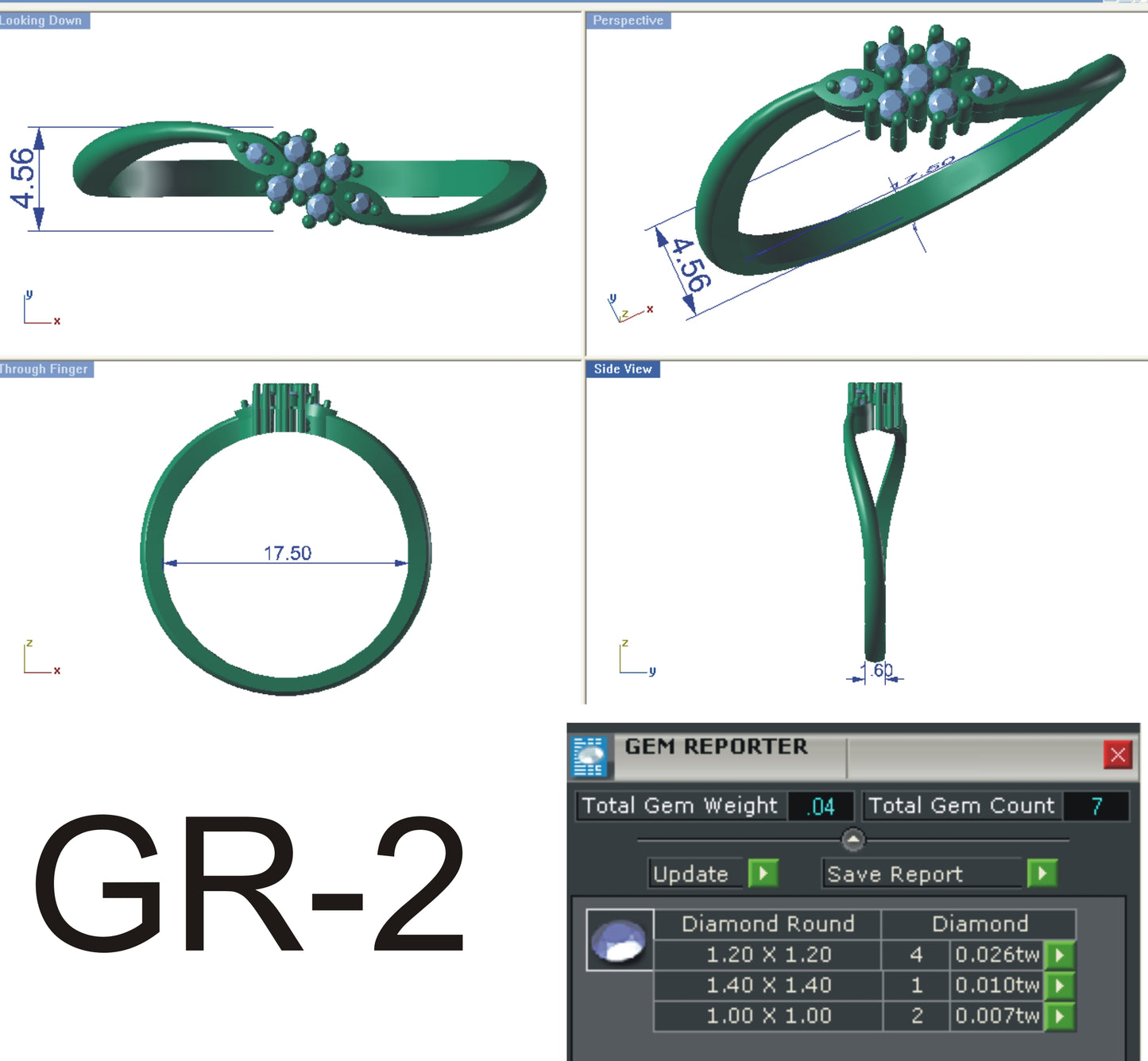 3D Jewelry Files Ring Model STL R-4166