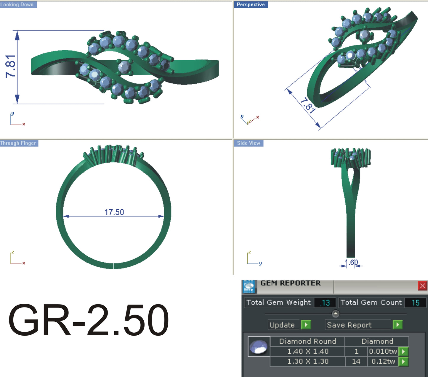 3D Jewelry Files Ring Model STL R-4167