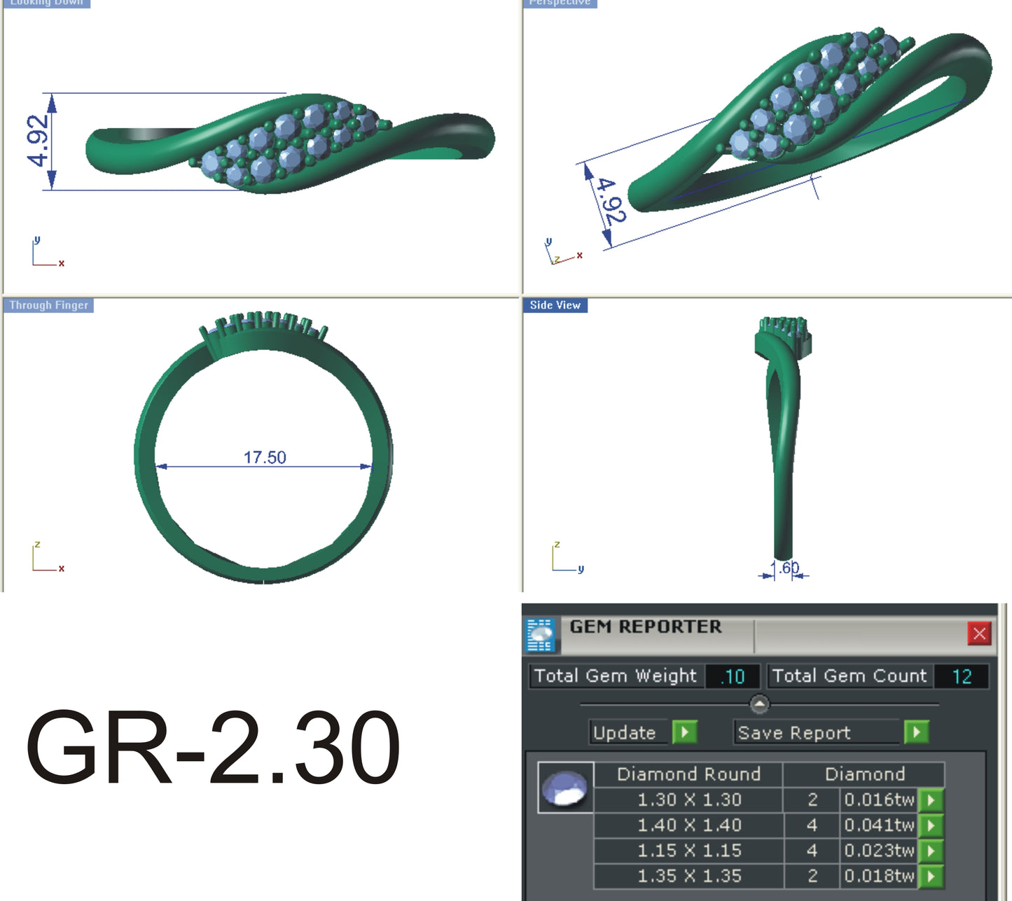 3D Jewelry Files Ring Model STL R-4169