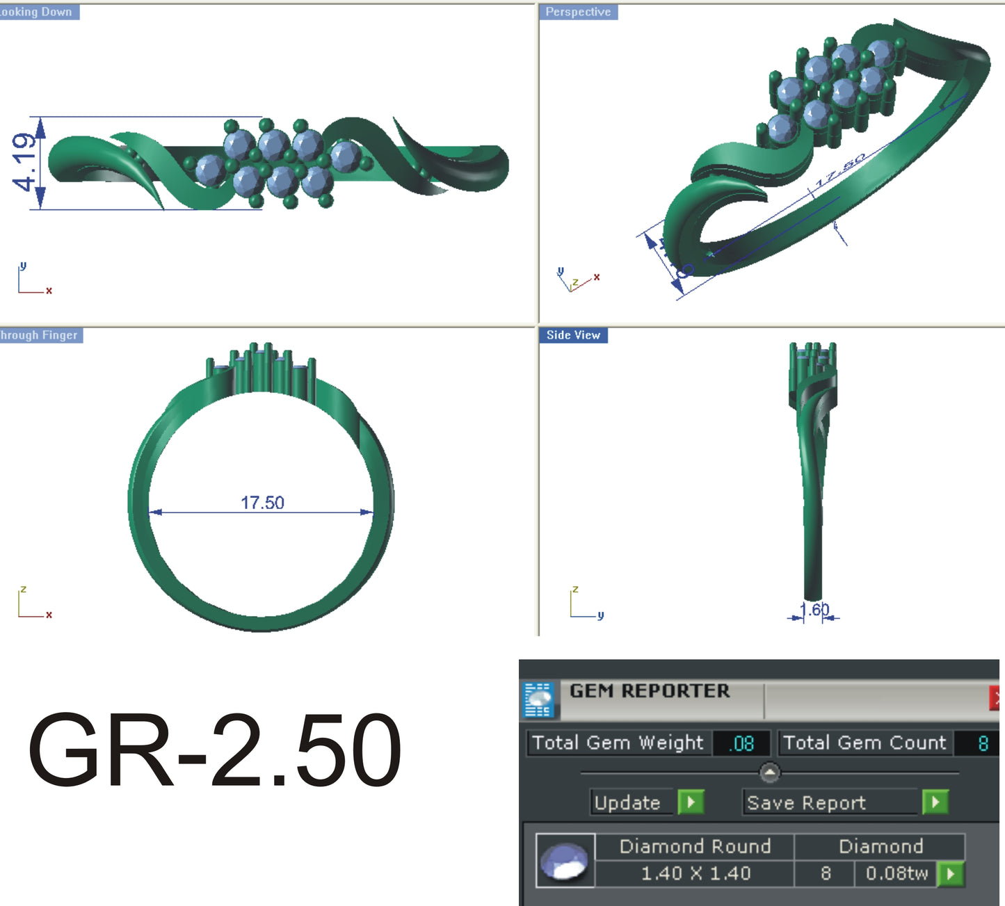 3D Jewelry Files Ring Model STL R-4170