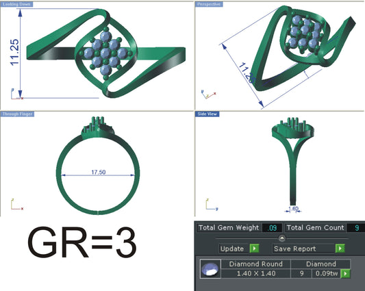 3D Jewelry Files Ring Model STL R-4171