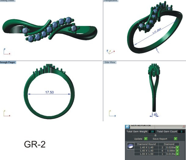 3D Jewelry Files Ring Model STL 3DM R-4178