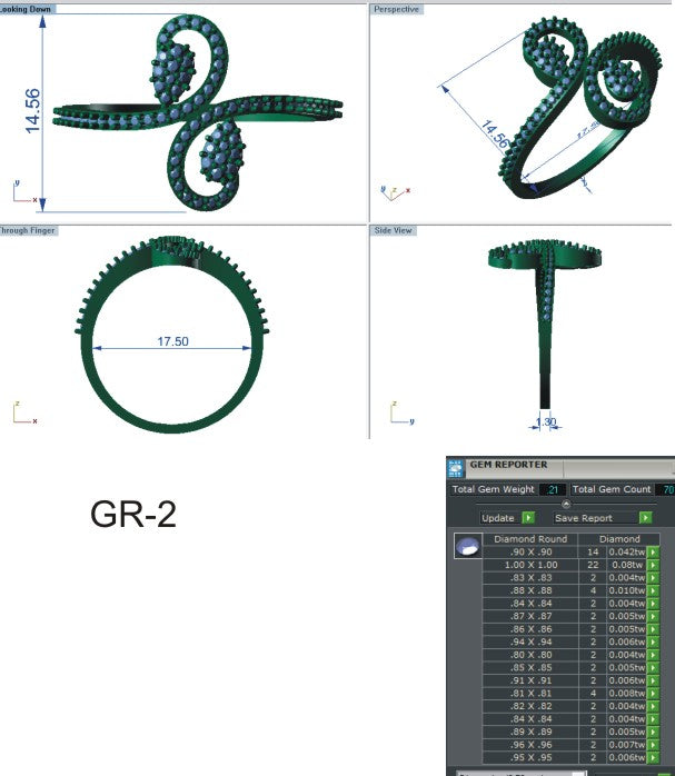 3D Jewelry Files Ring Model STL 3DM R-4190