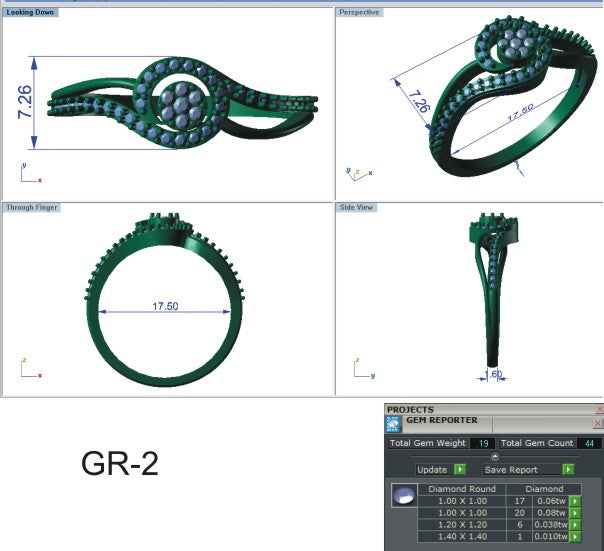 3D Jewelry Files Ring Model STL 3DM R-4191