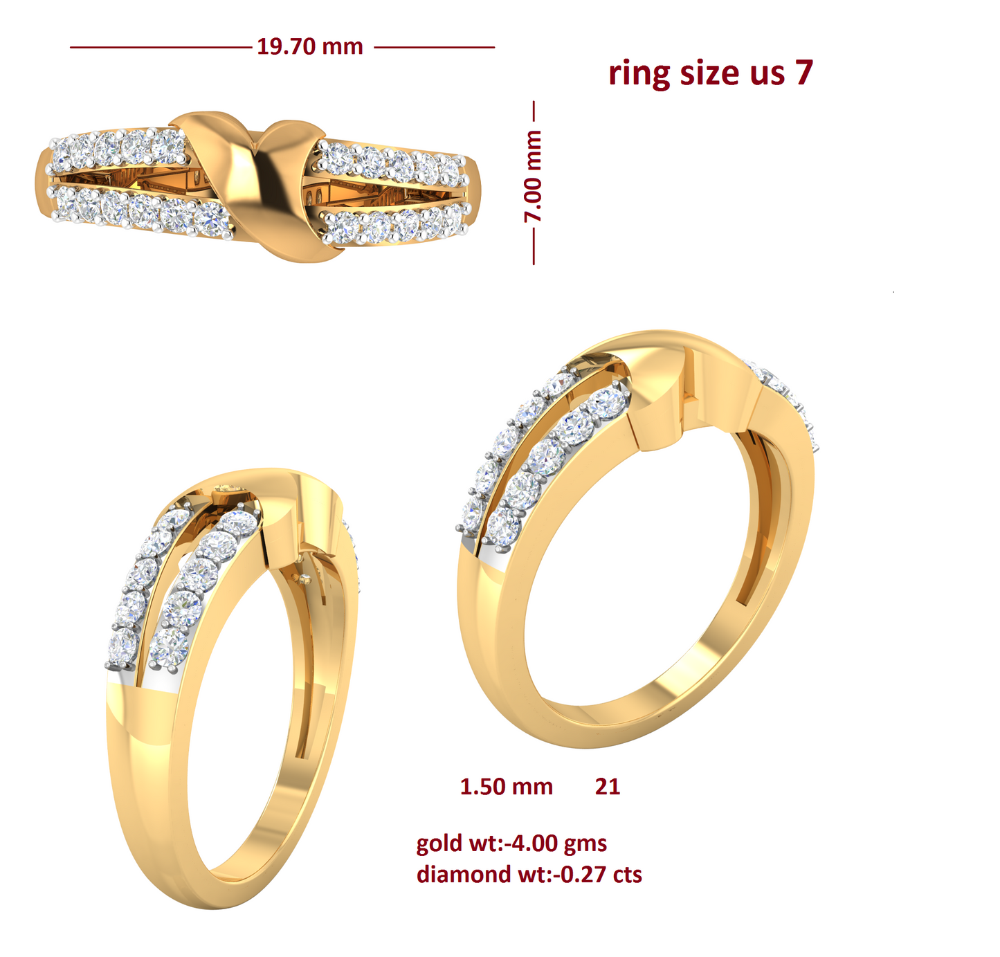 3D Jewelry Files Ring Model 3DM RI-107