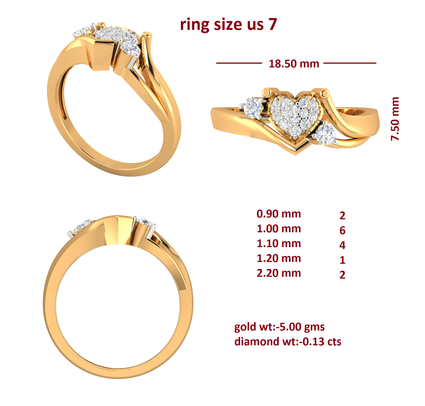 3D Jewelry Files Ring Model 3DM RI-109