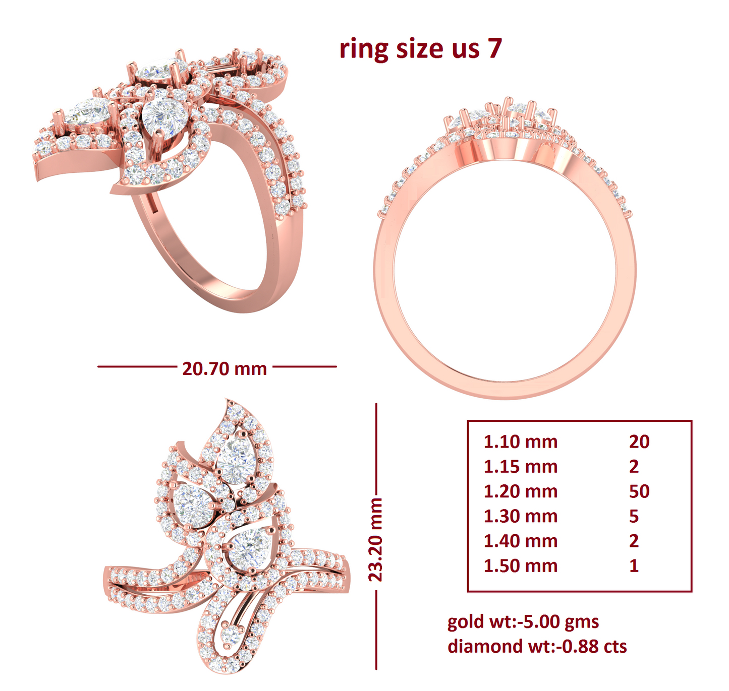 3D Jewelry Files Ring Model 3DM RI-182