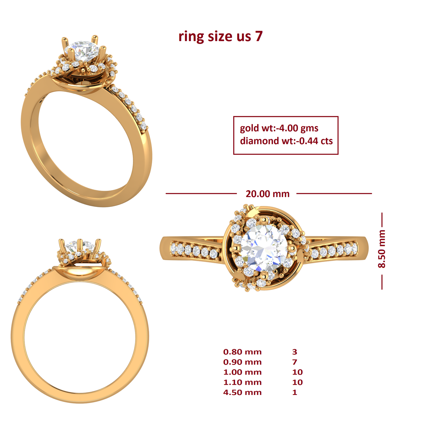 3D Jewelry Files Ring Model 3DM RI-189