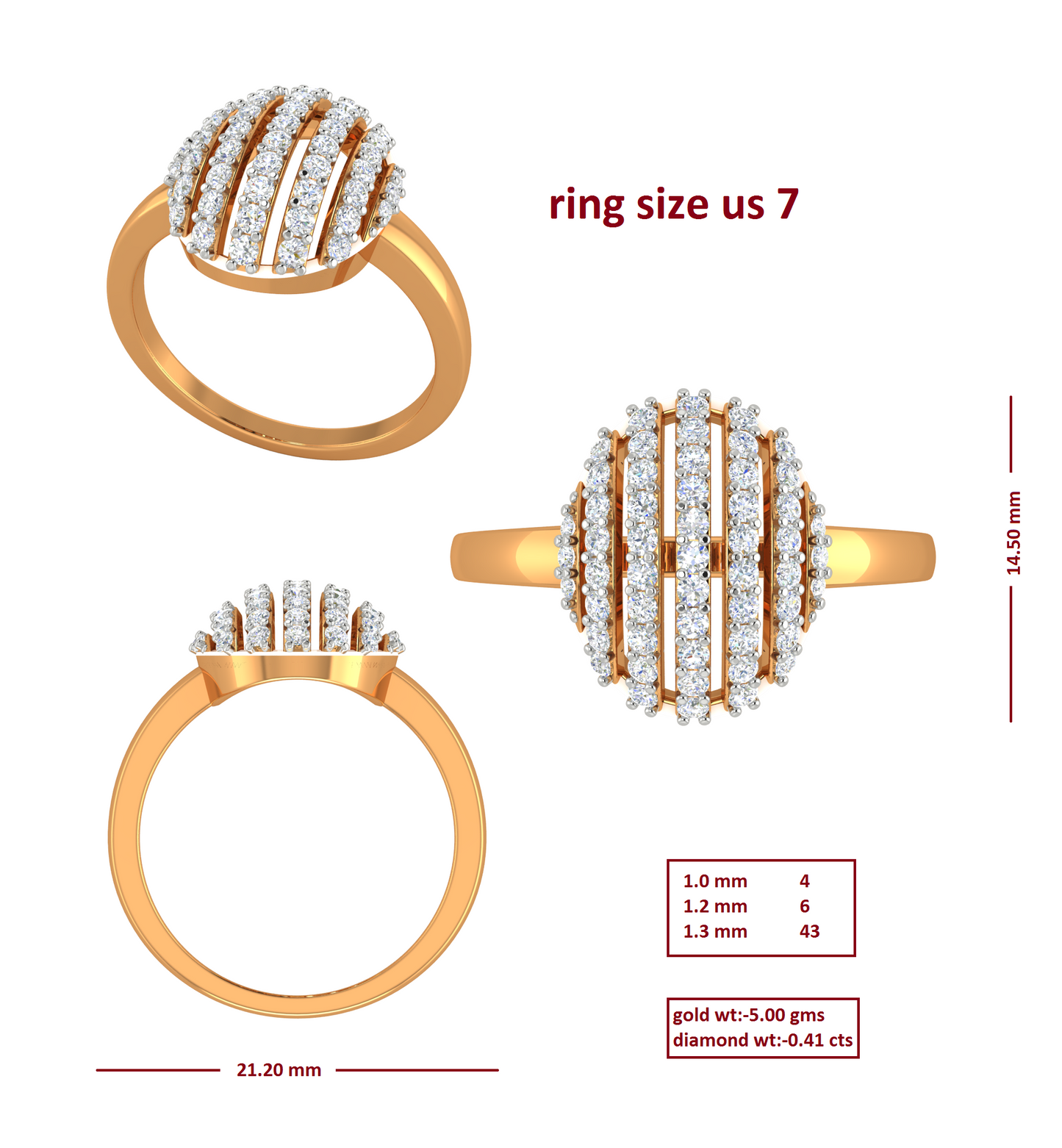 3D Jewelry Files Ring Model 3DM RI-230