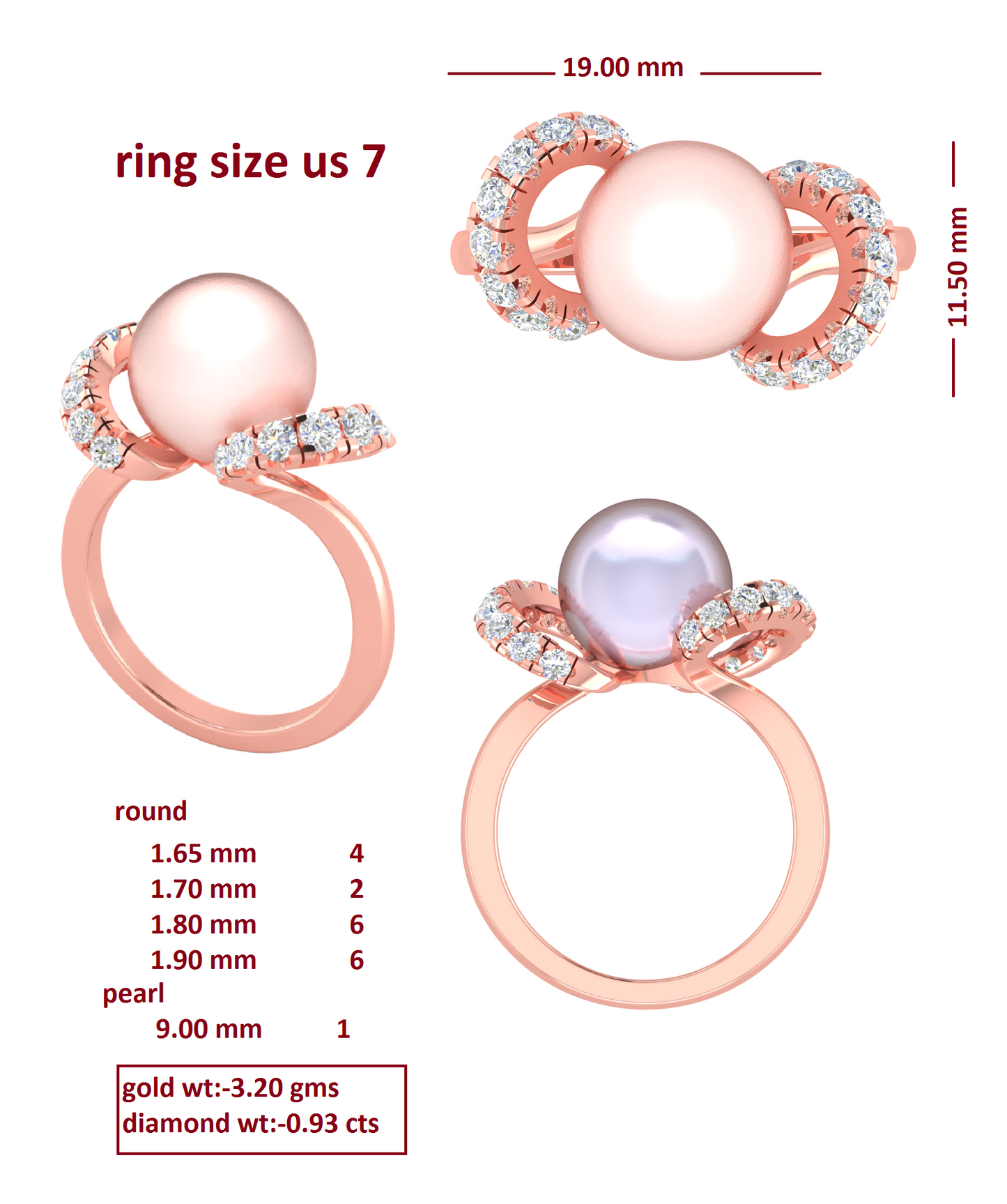 3D Jewelry Files Ring Model 3DM RI-233