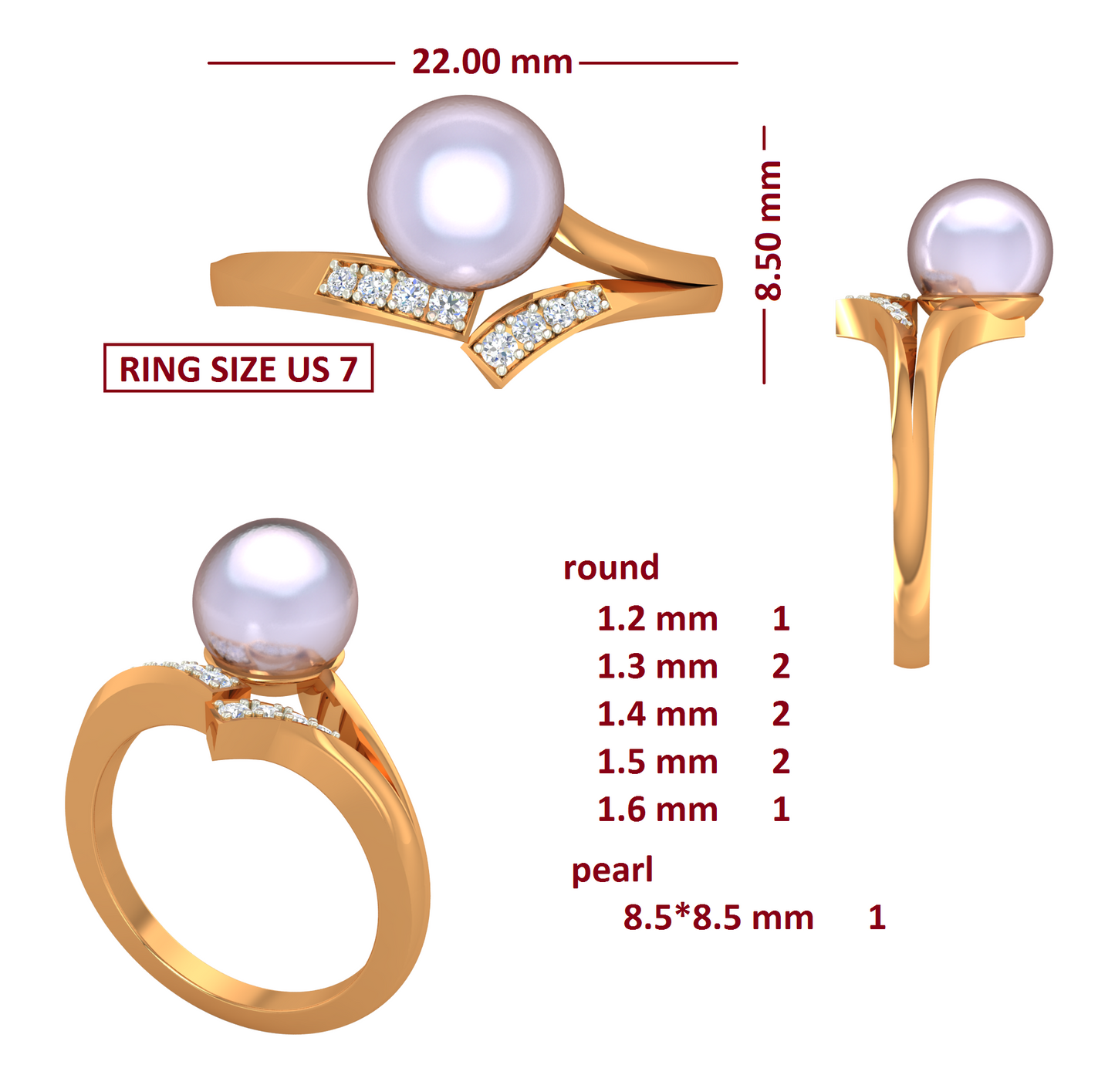 3D Jewelry Files Ring Model 3DM RI-235