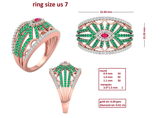 3D Jewelry Files Ring Model 3DM RI-244