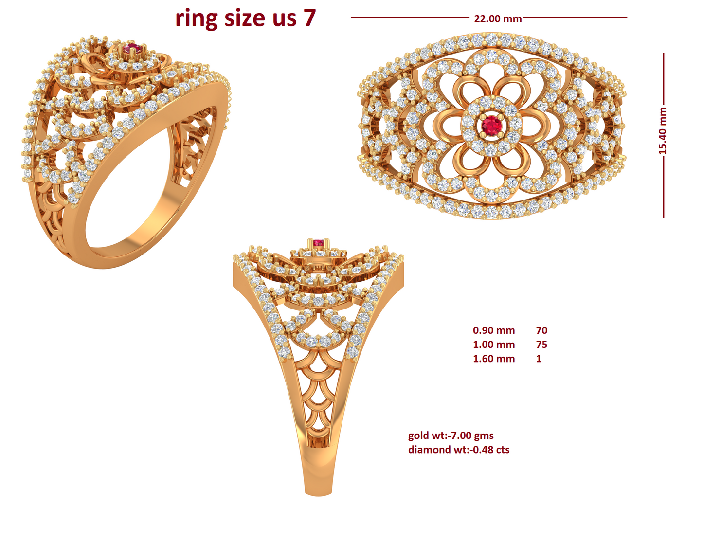 3D Jewelry Files Ring Model 3DM RI-247