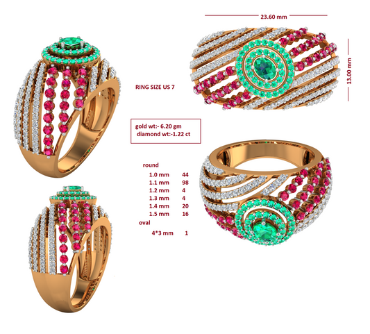 3D Jewelry Files Ring Model 3DM RI-271