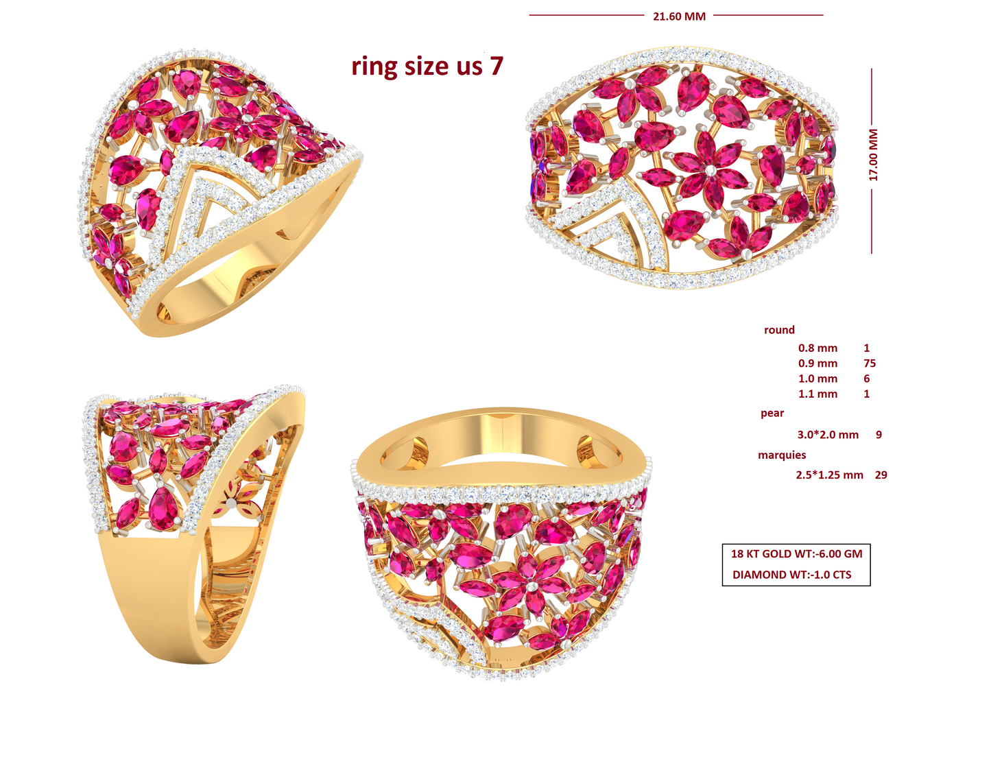 3D Jewelry Files Ring Model 3DM RI-272