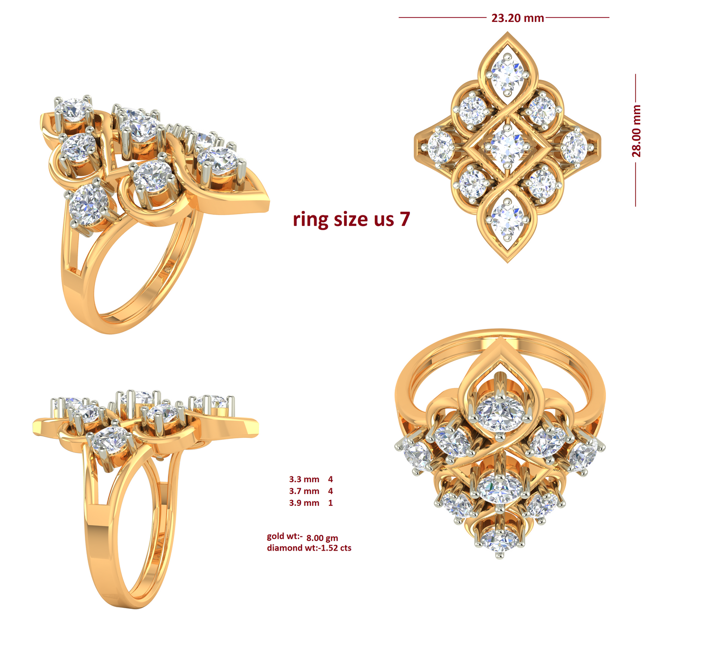 3D Jewelry Files Ring Model 3DM RI-273