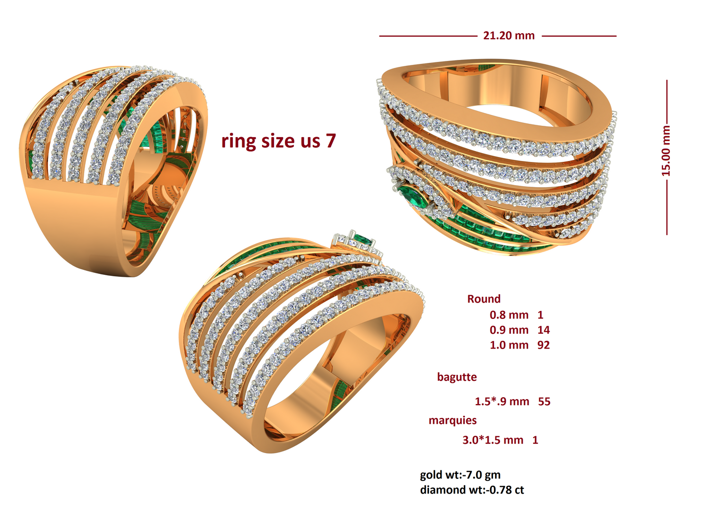 3D Jewelry Files Ring Model 3DM RI-274