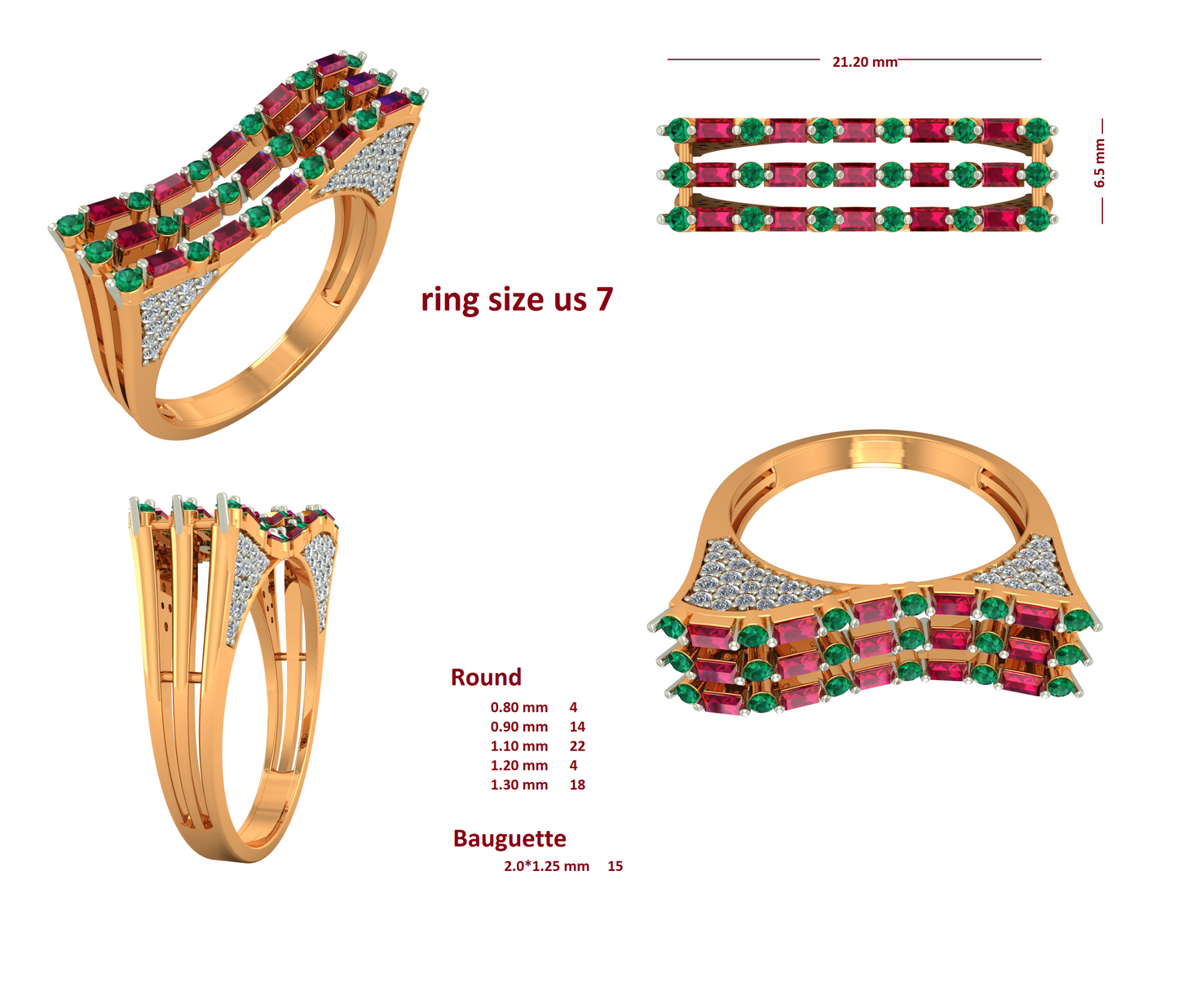 3D Jewelry Files Ring Model 3DM RI-276