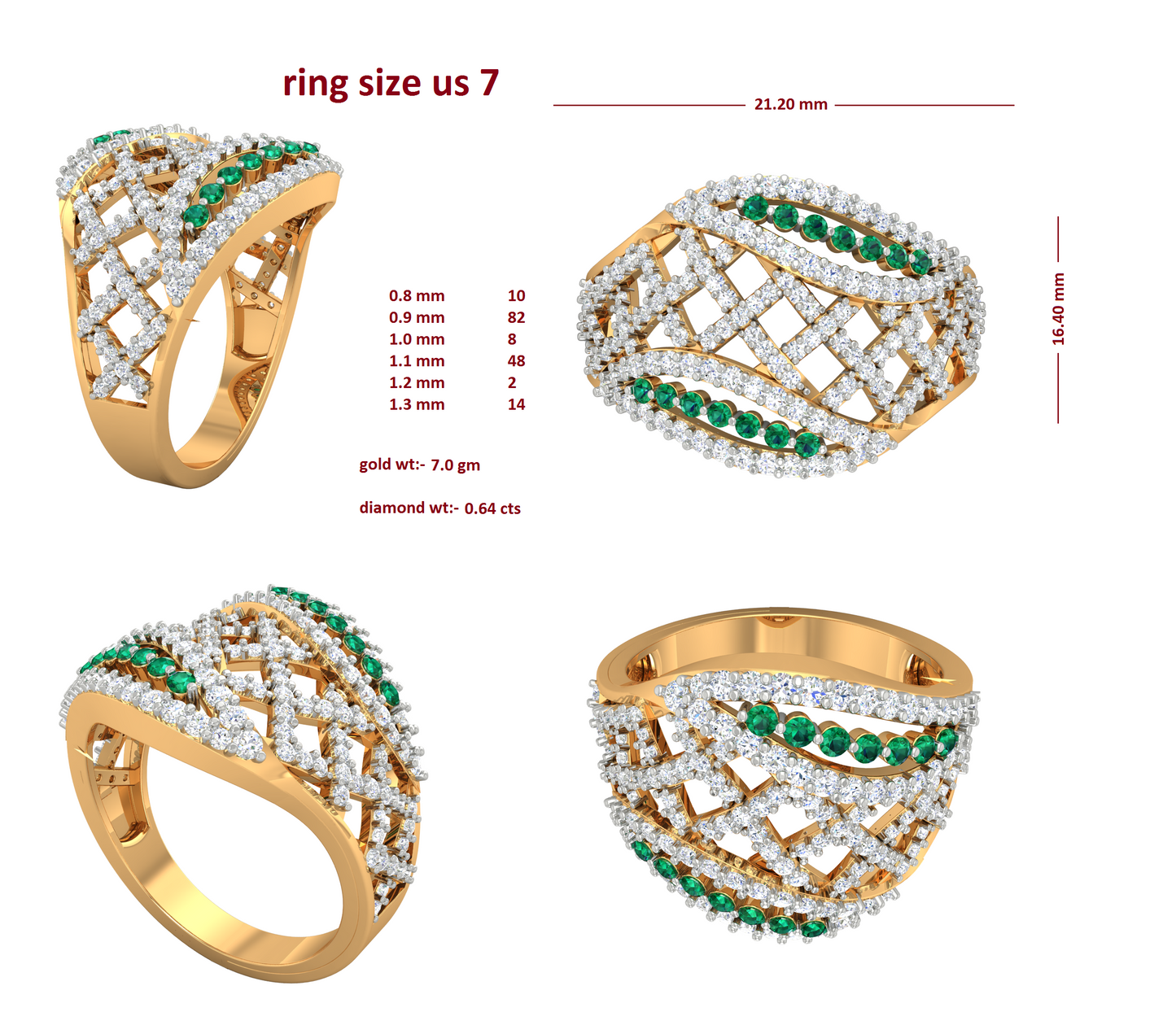 3D Jewelry Files Ring Model 3DM RI-278