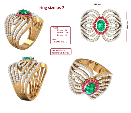 3D Jewelry Files Ring Model 3DM RI-280