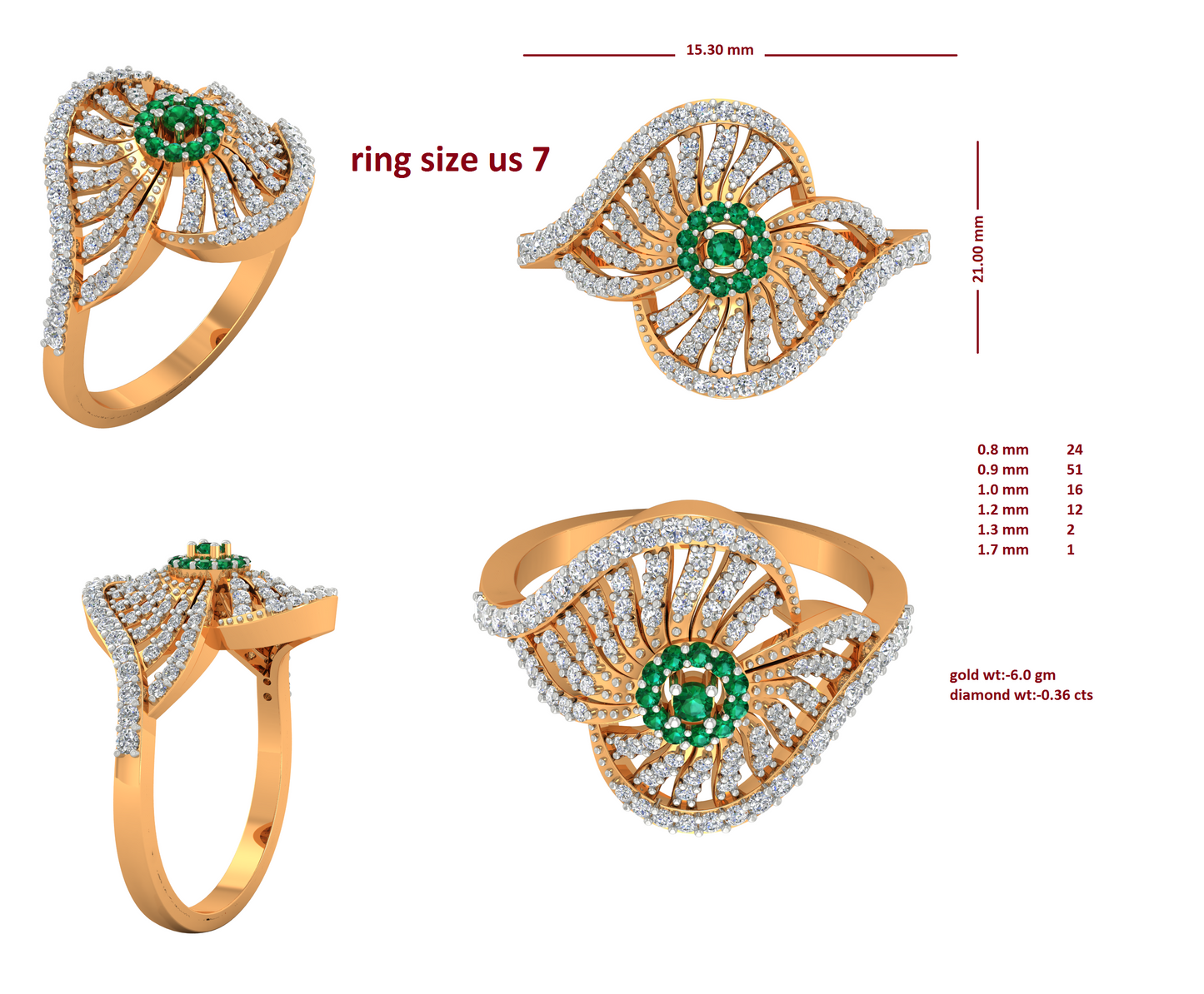 3D Jewelry Files Ring Model 3DM RI-283