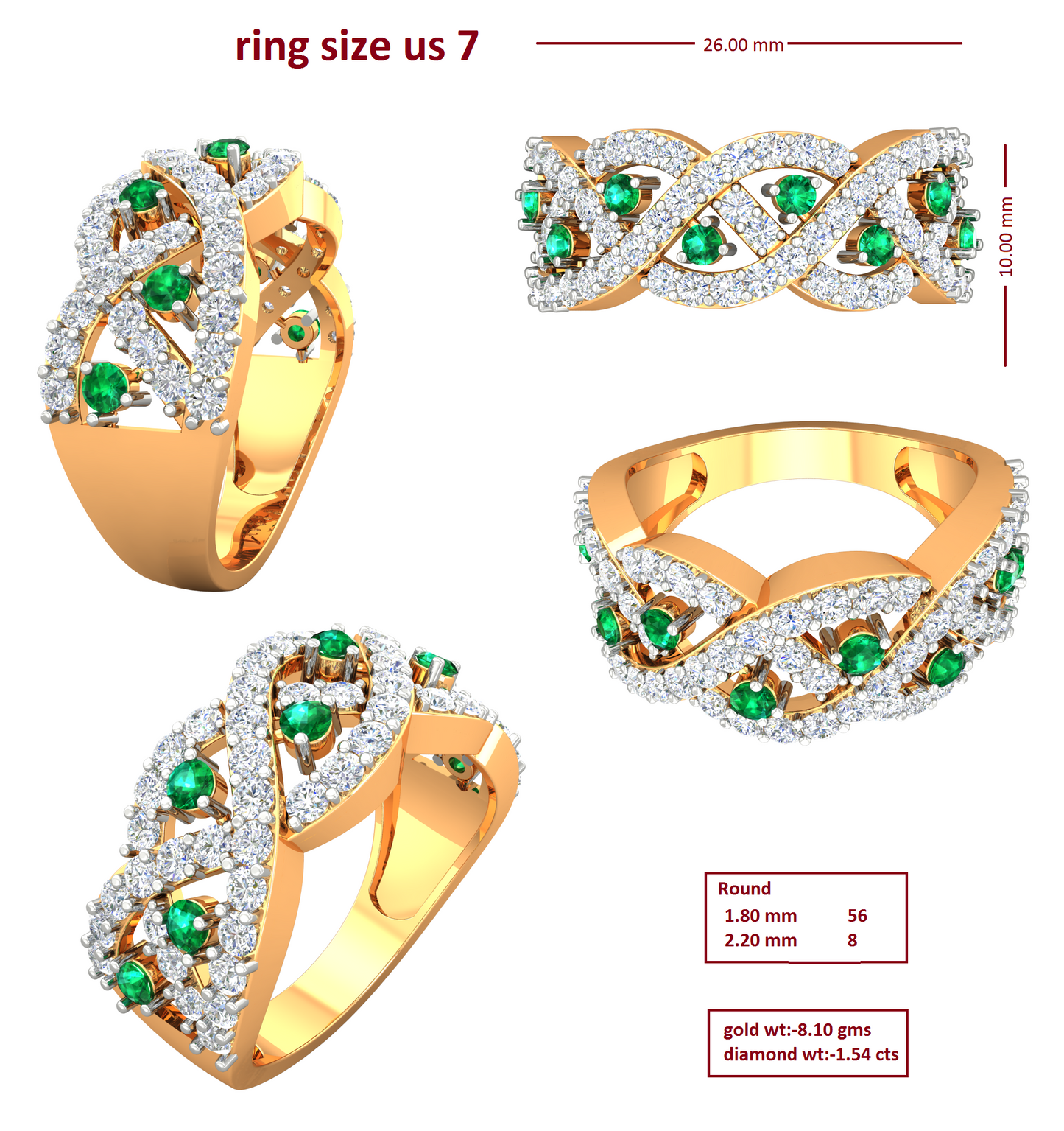 3D Jewelry Files Ring Model 3DM RI-294