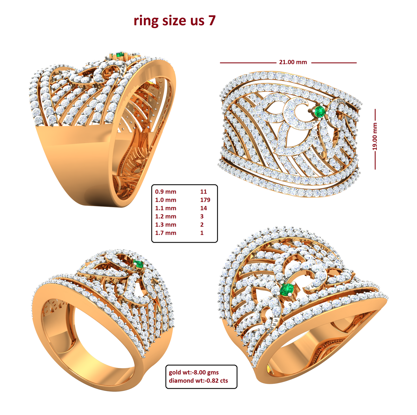 3D Jewelry Files Ring Model 3DM RI-297