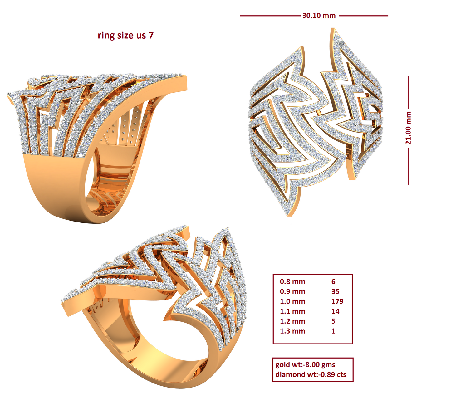 3D Jewelry Files Ring Model 3DM RI-300