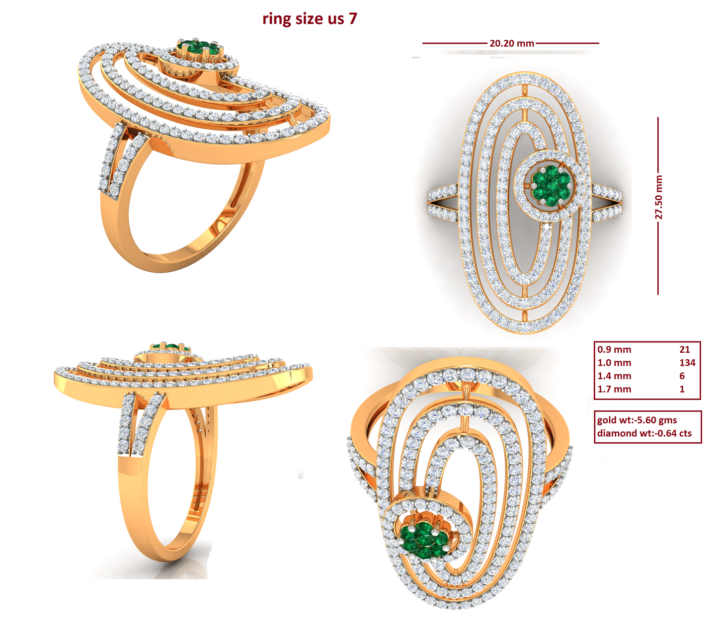 3D Jewelry Files Ring Model 3DM RI-303