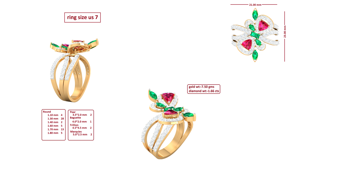 3D Jewelry Files Ring Model 3DM R-4051