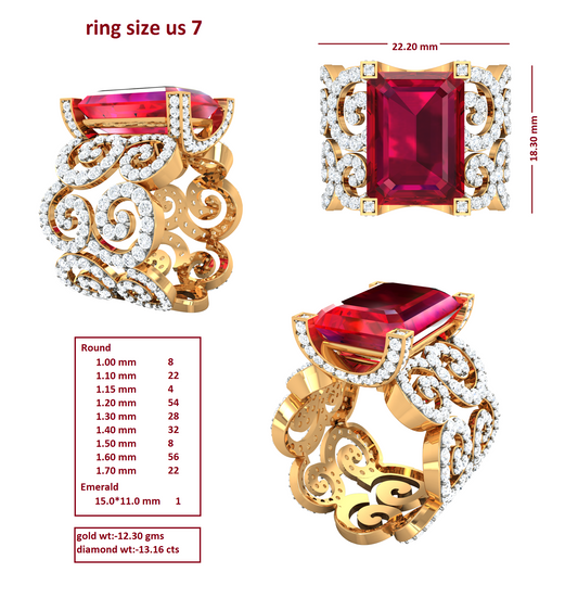 3D Jewelry Files Ring Model 3DM R-4052