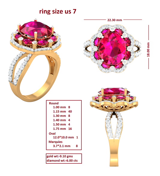 3D Jewelry Files Ring Model 3DM R-4053