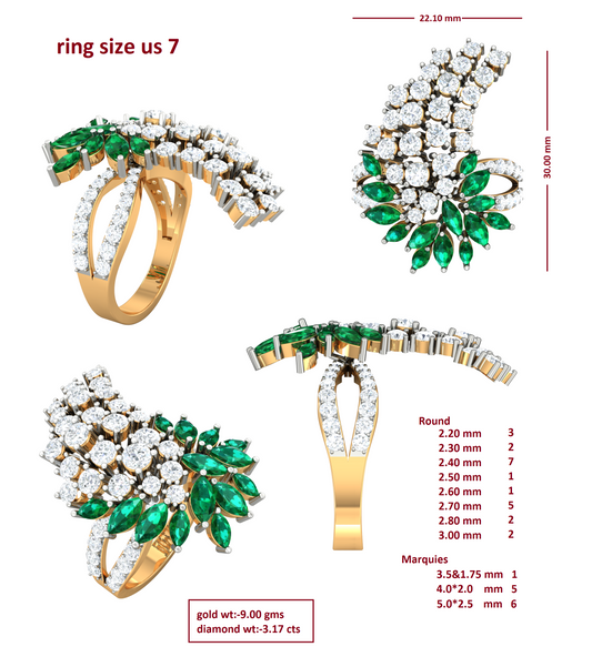 3D Jewelry Files Ring Model 3DM R-4060