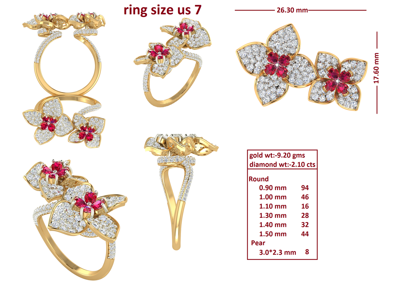 3D Jewelry Files Ring Model 3DM R-4064