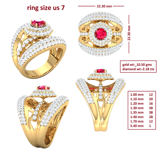 3D Jewelry Files Ring Model 3DM R-4070