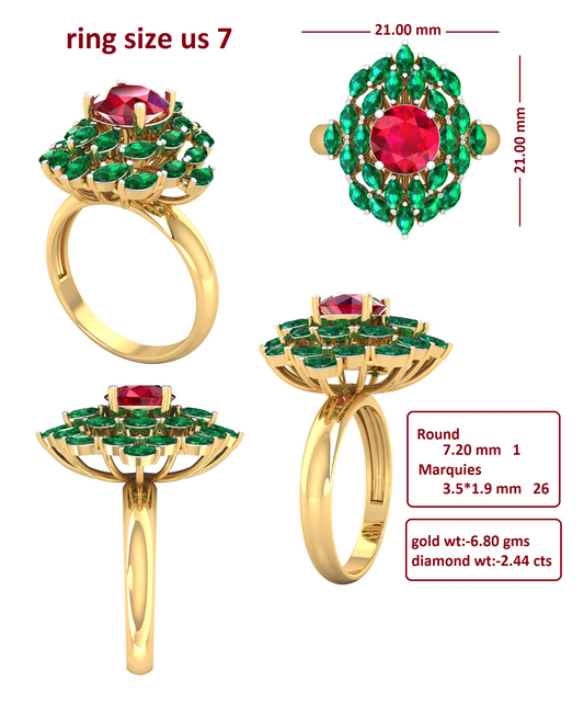 3D Jewelry Files Ring Model 3DM R-4071