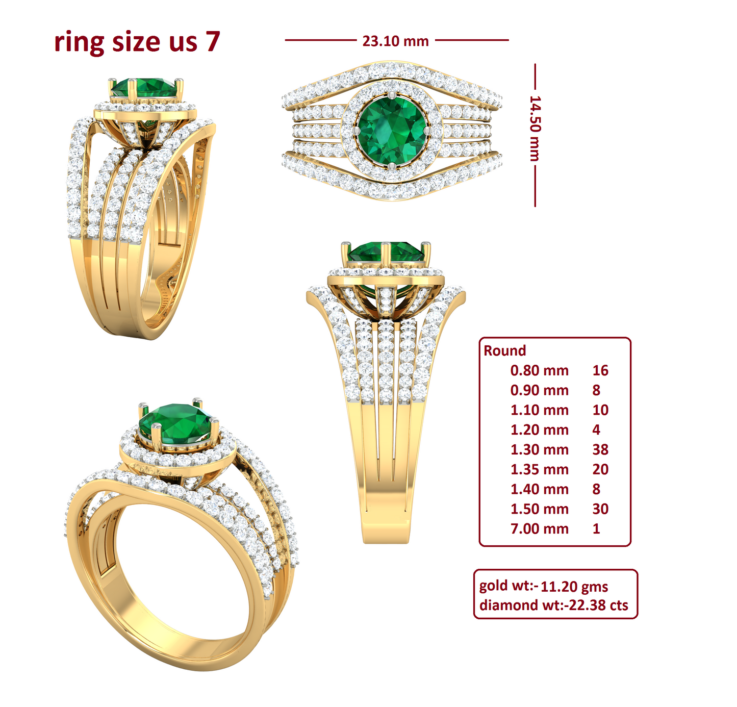 3D Jewelry Files Ring Model 3DM R-4074