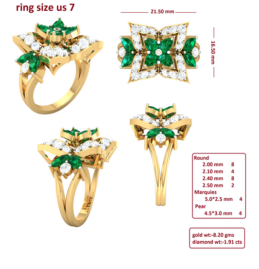 3D Jewelry Files Ring Model 3DM R-4081