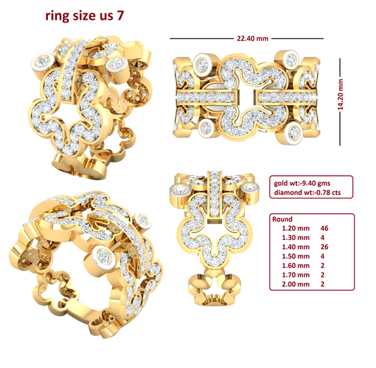 3D Jewelry Files Ring Model 3DM R-4083