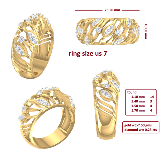 3D Jewelry Files Ring Model 3DM R-4087